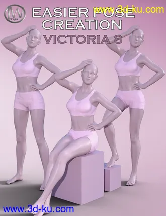 3D打印模型Easier Pose Creation for Genesis 8 Female and Victoria 8的图片