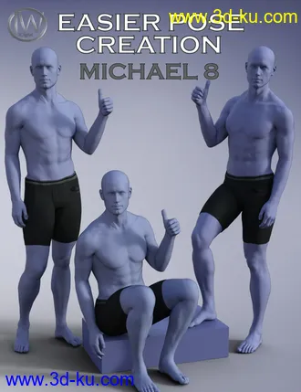 3D打印模型Easier Pose Creation for Genesis 8 Male and Michael 8的图片