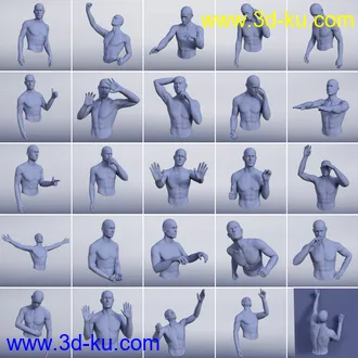 3D打印模型Easier Pose Creation for Genesis 8 Male and Michael 8的图片