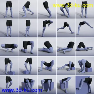 3D打印模型Easier Pose Creation for Genesis 8 Male and Michael 8的图片