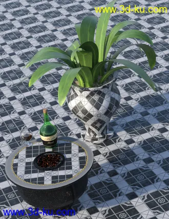 3D打印模型Edwardian Inspired Floor Tile Shaders的图片