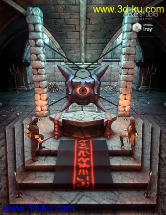 3D打印模型Eldritch Abomination and Altar的图片