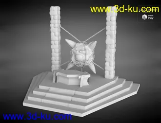 3D打印模型Eldritch Abomination and Altar的图片