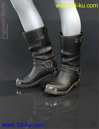 3D打印模型Engineer Boots for Genesis 8 Male(s)的图片