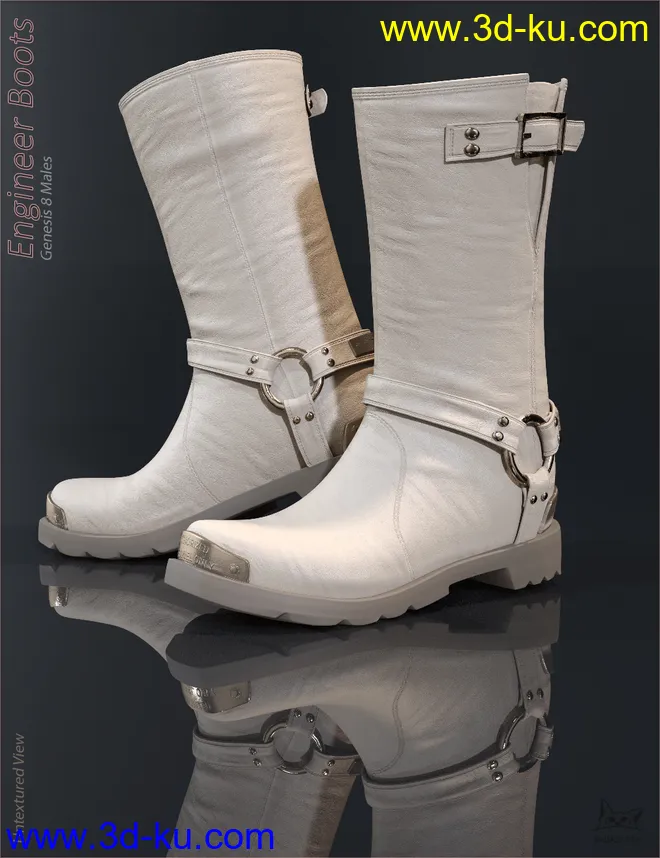 Engineer Boots for Genesis 8 Male(s)模型的图片3
