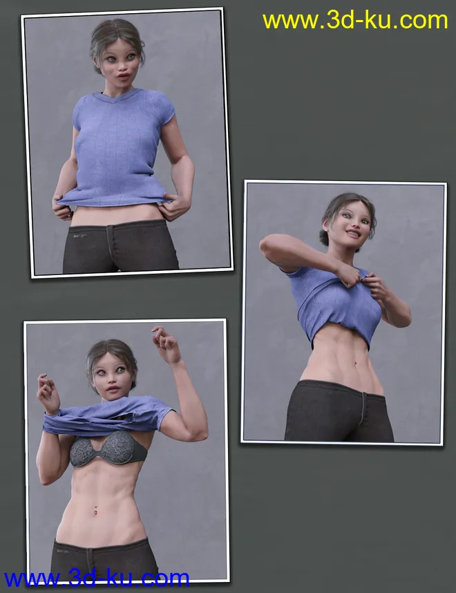 Everyday 2 Get Dressed Poses and Clothes for Genesis 8 Female(s)模型的图片1