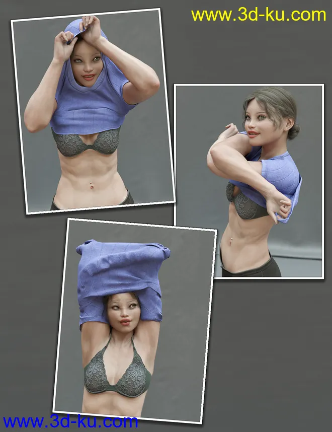 Everyday 2 Undress Poses and Clothes for Genesis 8 Female(s)模型的图片1