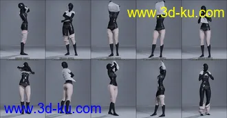 3D打印模型Everyday 2 Undress Poses and Clothes for Genesis 8 Female(s)的图片