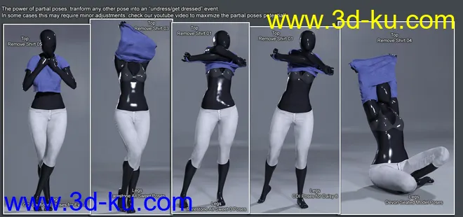 Everyday 2 Undress Poses and Clothes for Genesis 8 Female(s)模型的图片8