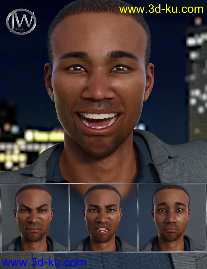 Famous - Expressions for Genesis 8 Male and Silas 8模型的图片1