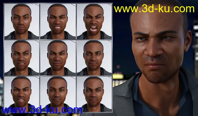 Famous - Expressions for Genesis 8 Male and Silas 8模型的图片2