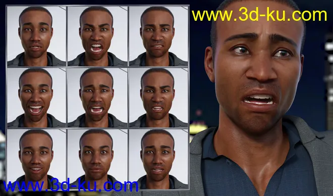 Famous - Expressions for Genesis 8 Male and Silas 8模型的图片3
