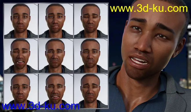 Famous - Expressions for Genesis 8 Male and Silas 8模型的图片5