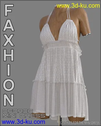 3D打印模型Faxhion - dForce Mini Dress的图片