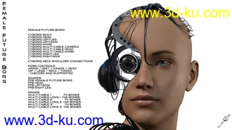 Female Future Borg for Genesis 8 Female(s)模型的图片6