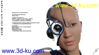 Female Future Borg for Genesis 8 Female(s)模型的图片9