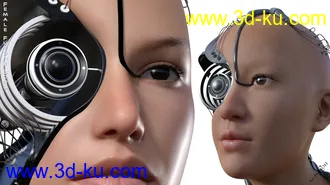 3D打印模型Female Future Borg for Genesis 8 Female(s)的图片