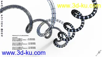 3D打印模型Female Future Borg for Genesis 8 Female(s)的图片