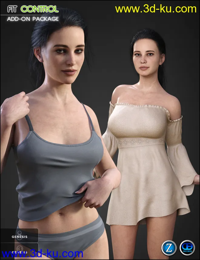 Fit Control Add-On for Genesis 3 & 8 Female (v1.2)模型的图片10