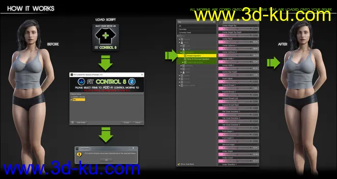 Fit Control for Genesis 8 Female(s) (v1.2)模型的图片4