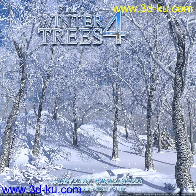 Flinks Winter Trees 4模型的图片1