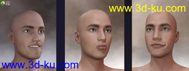 Genesis 8 Male Facial Elasticity Morphs模型的图片2