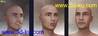 3D打印模型Genesis 8 Male Facial Elasticity Morphs的图片