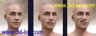 3D打印模型Genesis 8 Male Facial Elasticity Morphs的图片