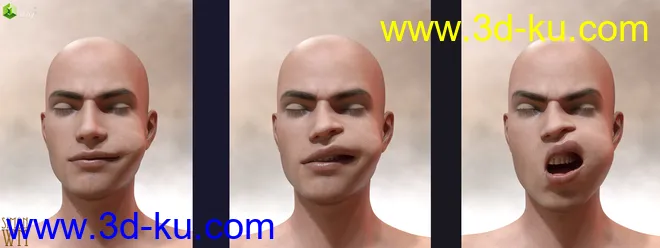 Genesis 8 Male Facial Elasticity Morphs模型的图片8