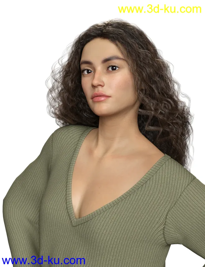 Georgia HD for Genesis 8 Female模型的图片1