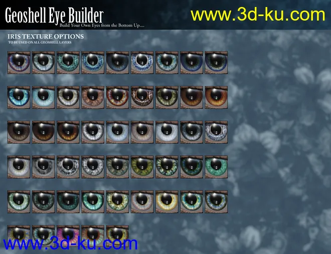 Geoshell Eye Builder for Genesis 8 Female模型的图片4