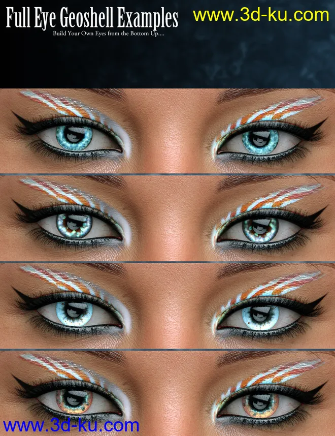 Geoshell Eye Builder for Genesis 8 Female模型的图片6