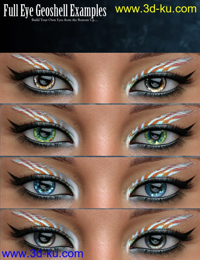 Geoshell Eye Builder for Genesis 8 Female模型的图片7