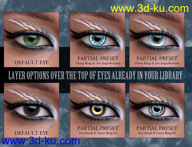Geoshell Eye Builder for Genesis 8 Female模型的图片8