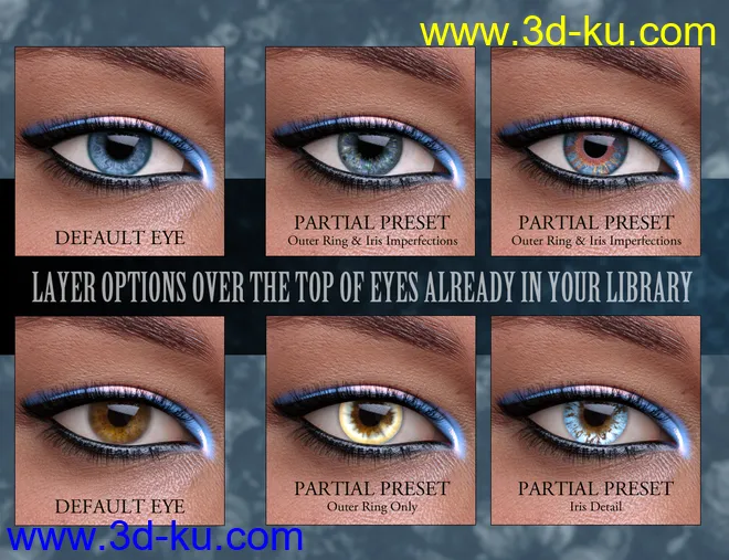 Geoshell Eye Builder for Genesis 8 Female模型的图片9