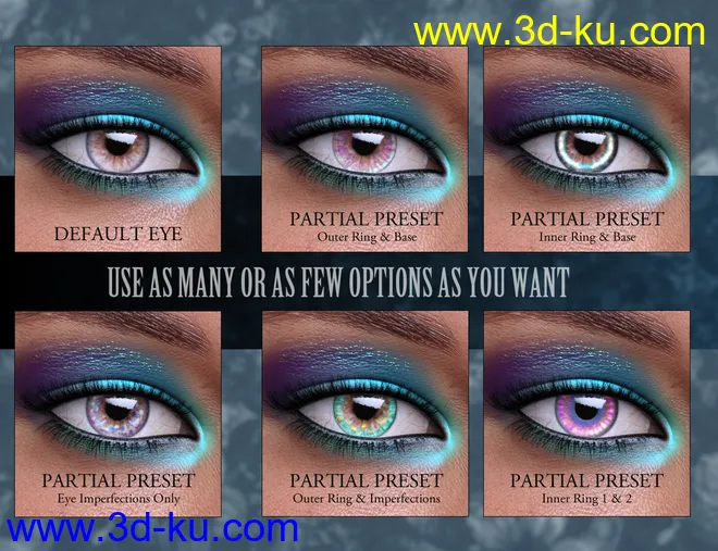 Geoshell Eye Builder for Genesis 8 Female模型的图片10