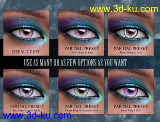 3D打印模型Geoshell Eye Builder for Genesis 8 Female的图片