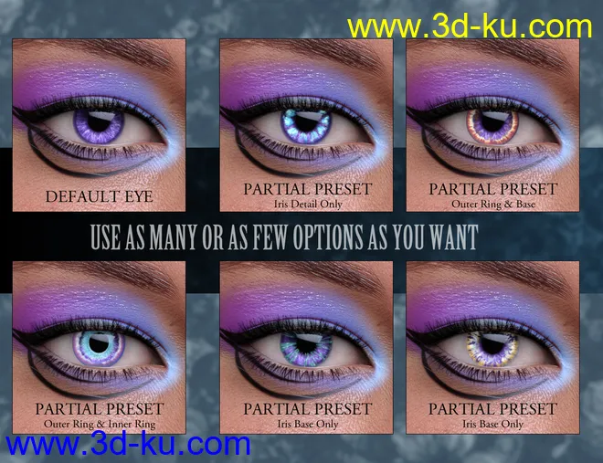 Geoshell Eye Builder for Genesis 8 Female模型的图片11