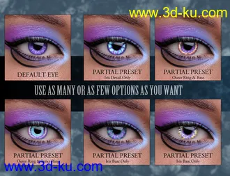 3D打印模型Geoshell Eye Builder for Genesis 8 Female的图片