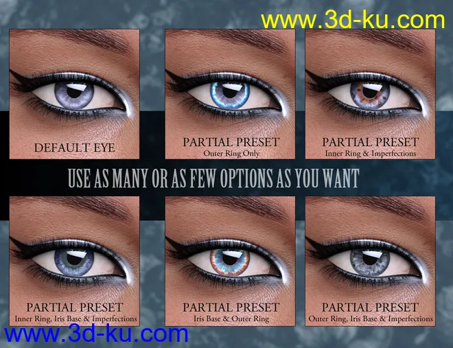 Geoshell Eye Builder for Genesis 8 Female模型的图片12
