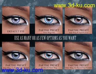 3D打印模型Geoshell Eye Builder for Genesis 8 Female的图片