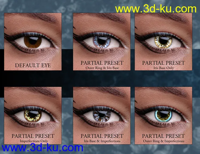 Geoshell Eye Builder for Genesis 8 Female模型的图片13