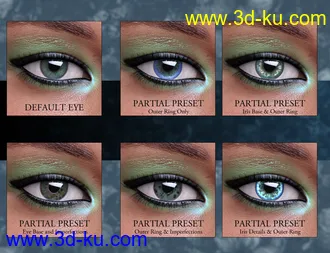 3D打印模型Geoshell Eye Builder for Genesis 8 Female的图片
