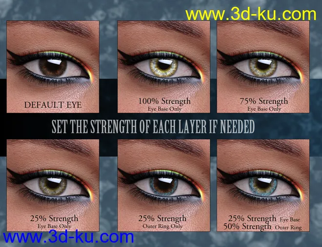 Geoshell Eye Builder for Genesis 8 Female模型的图片15