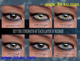3D打印模型Geoshell Eye Builder for Genesis 8 Female的图片