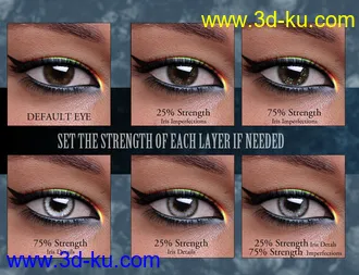 3D打印模型Geoshell Eye Builder for Genesis 8 Female的图片