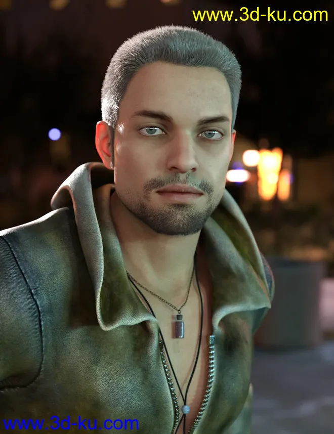 Harold and Hair for Genesis 8 Male模型的图片1