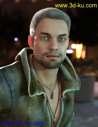 3D打印模型Harold and Hair for Genesis 8 Male的图片