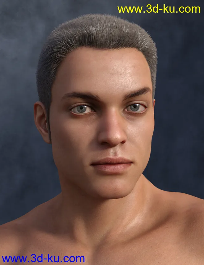 Harold and Hair for Genesis 8 Male模型的图片3