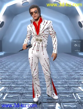 3D打印模型Harold and Hair for Genesis 8 Male的图片